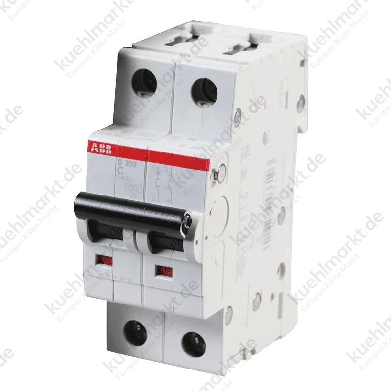 ABB LS-Schalter 2P 10A 6KA C 2M S202 S465700