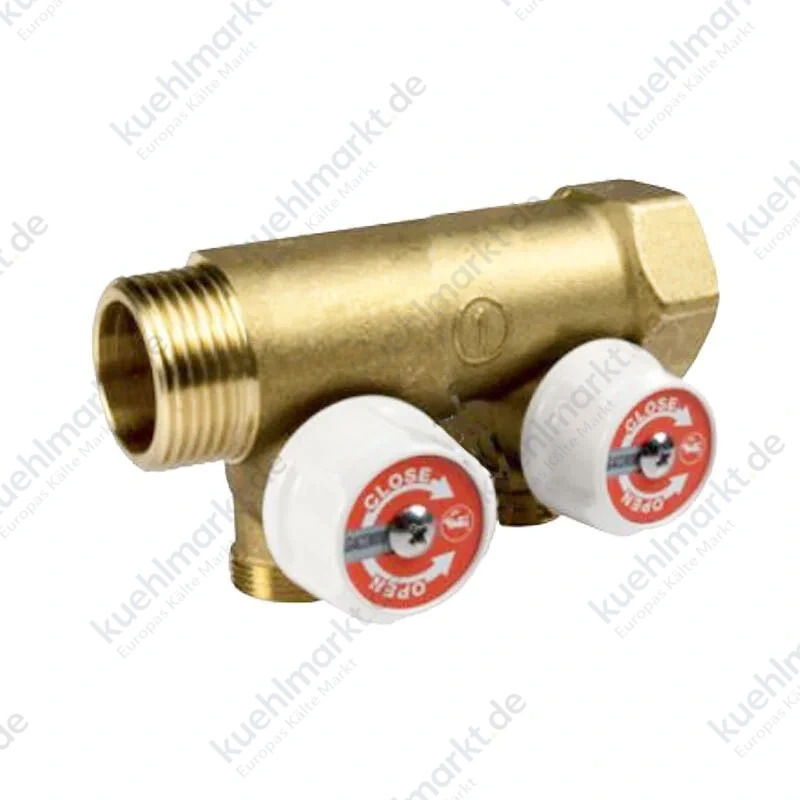 Giacomini modularer Verteiler mit Anschlüssen 3/4 x 1/2 A/I 2 Anschlüsse R585CY062
