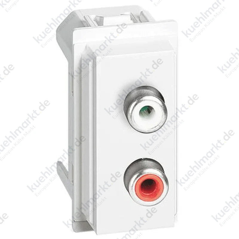 Bticino Living Now Doppel-RCA-Modul weiß KW4269R