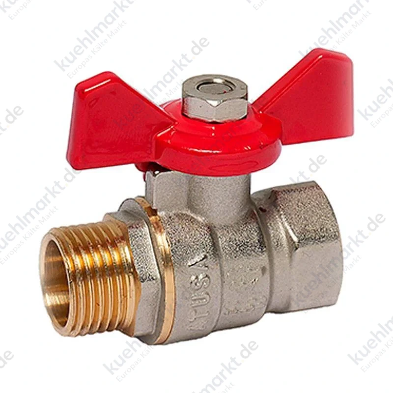 Atusa Kugelhahn mit Flügelgriff A/I 3/4 Rotguss VSR35404