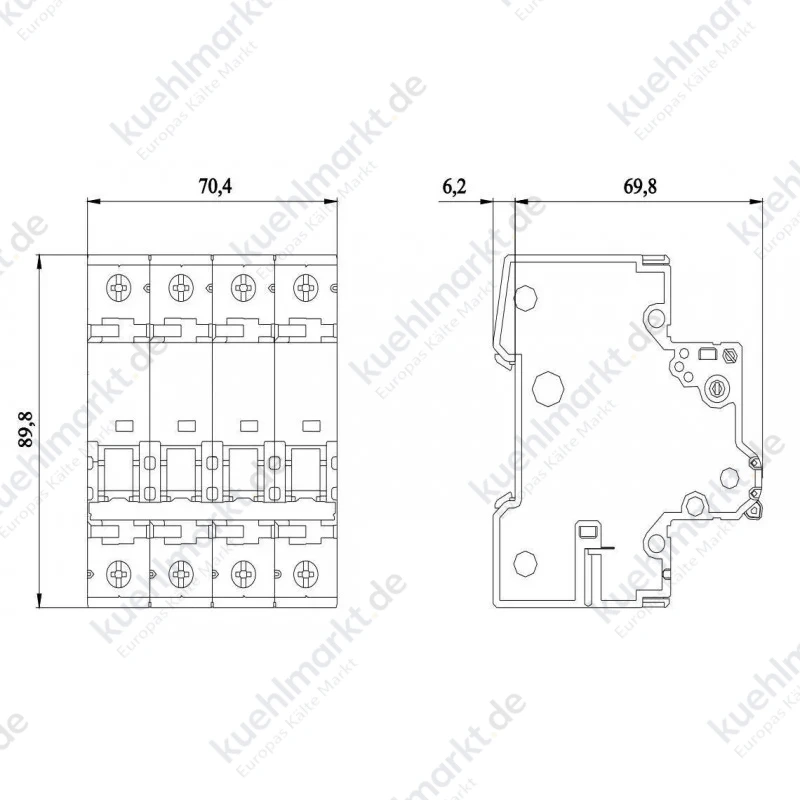 Siemens LS-Schalter 4P 40A 30KA 4M C 5SY84407