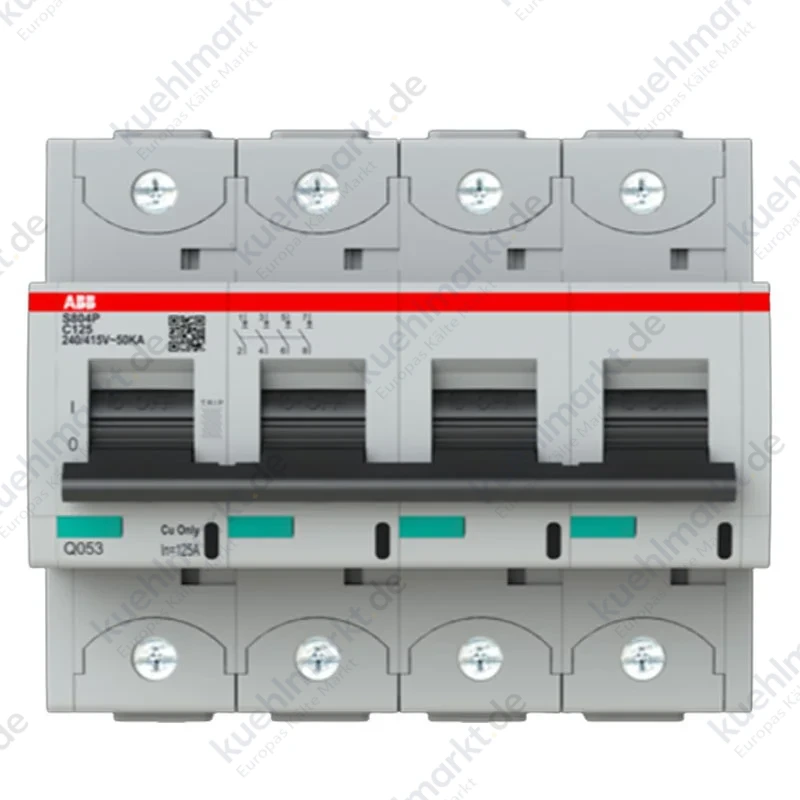 Abb LS-Schalter 4P 125A 50KA C S804P 6M S804PC125
