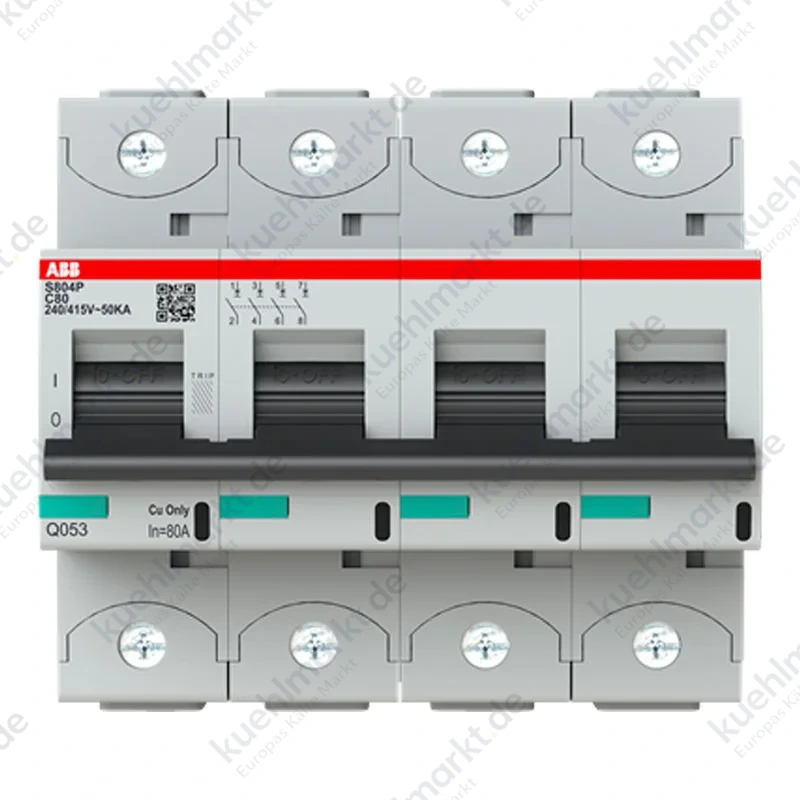 Abb LS-Schalter 4P 80A 50KA C S804P 6M S804PC80