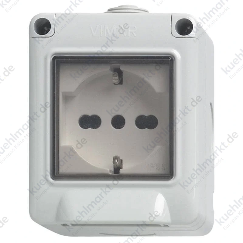 Vimar Plana Hydrobox IP55 mit Steckdose 2P+E 16A 14902.U