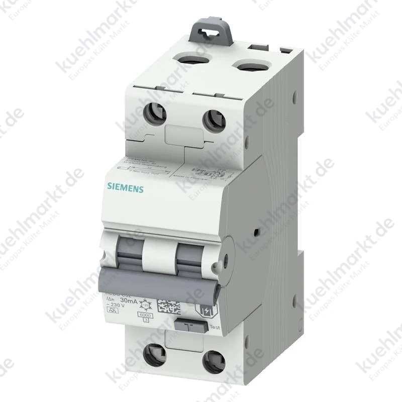 Siemens FI/LS-Schalter 2P 16A 30mA 6kA 2M Typ A 5SU13267FP16