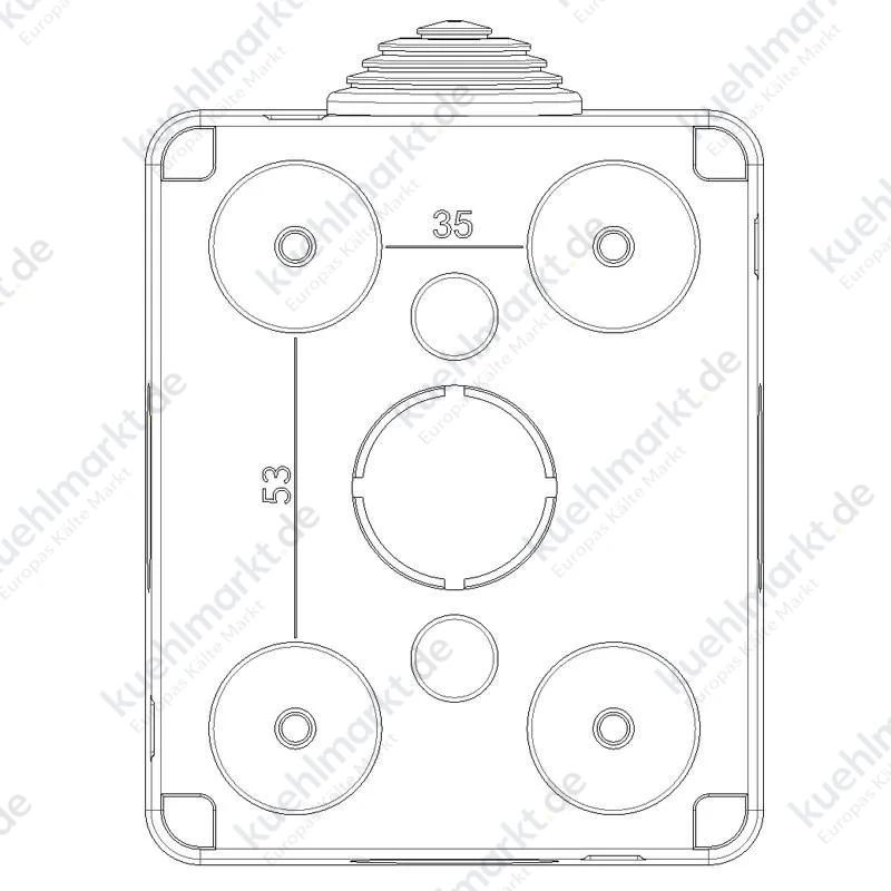 Vimar Plana Hydrobox IP40 mit Steckdose 2P+E 16A 14802.U