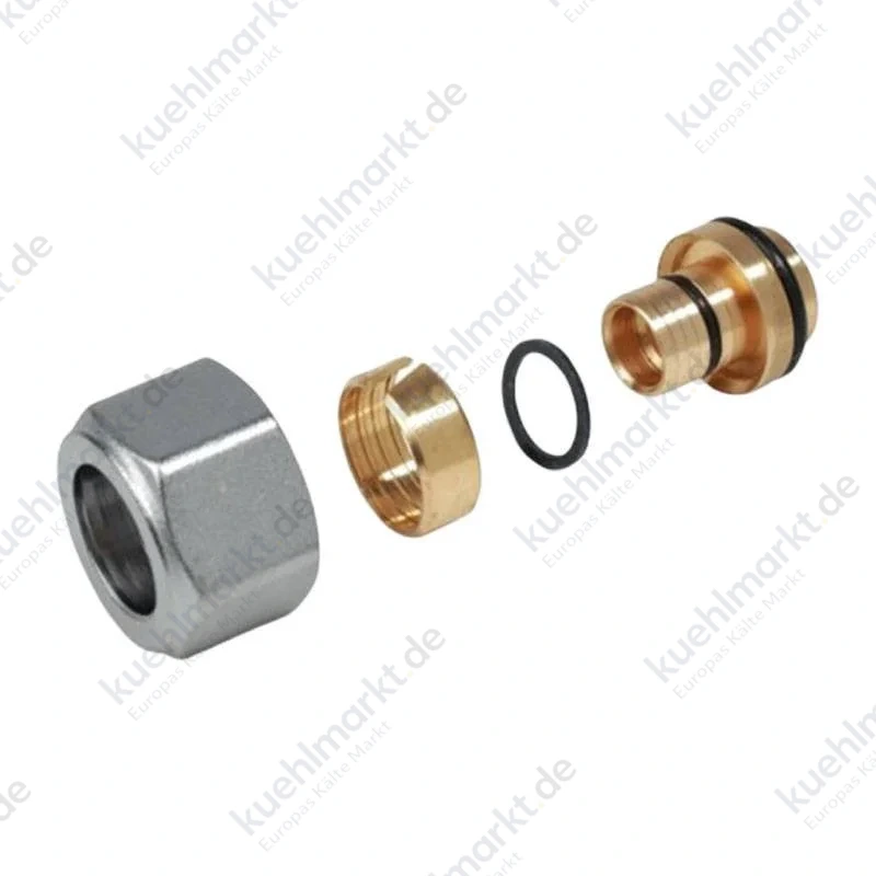Giacomini Adapter für Mehrschichtrohre 17x2 mm Messing R179MX034