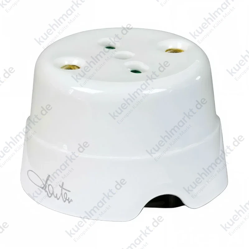 Fanton 2P+E 10/16A zweipolige Keramik-Wandsteckdose weiß 84010