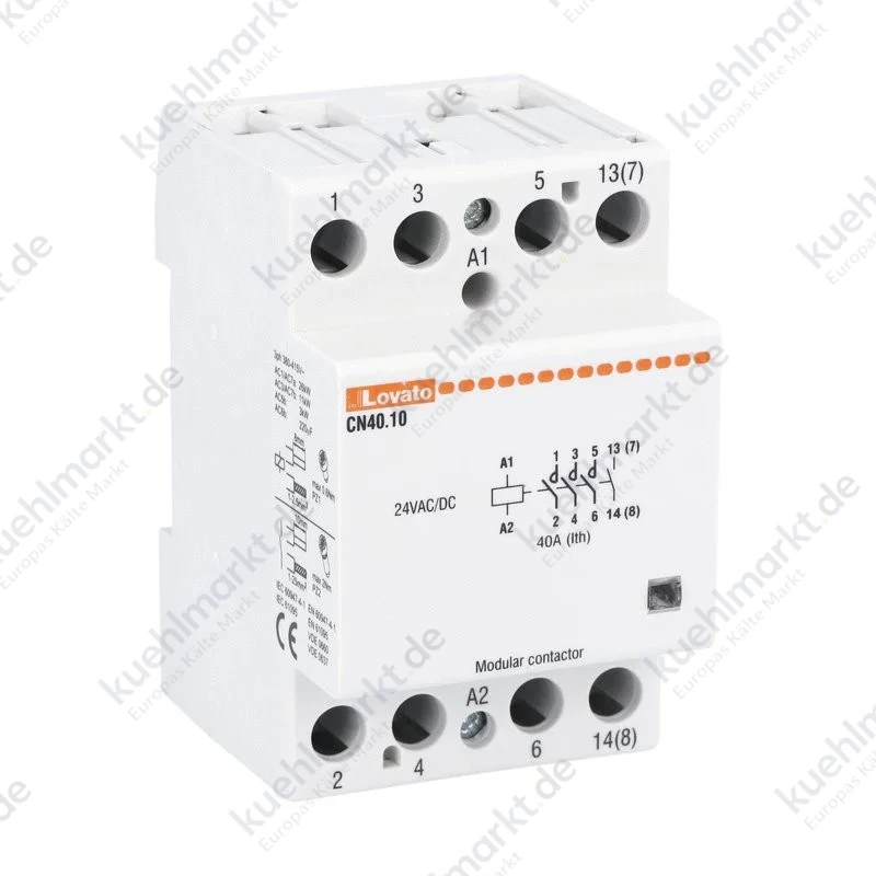 Lovato Modulschütz 40A AC1 4NO 24VAC/DC 3 Module CN4010024