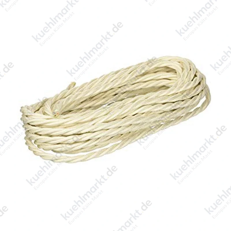 Fanton geflochtenes Seidenkabel 3X1,50 Strang 10 Meter elfenbein 93828-10