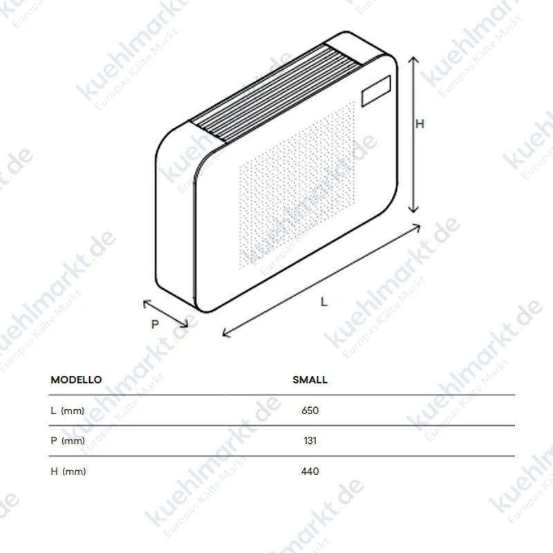 Innova Farna Small Gebläsekonvektor 1,50 - 1,80 kW FARNASSC1II