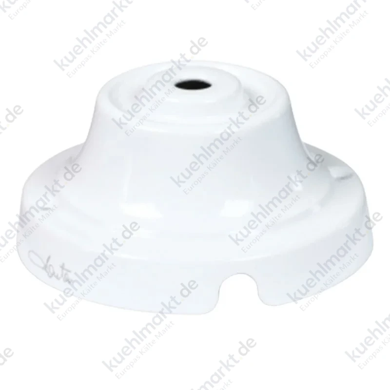 Fanton Keramik Rosette glatt Durchmesser 70mm Weiß 84027