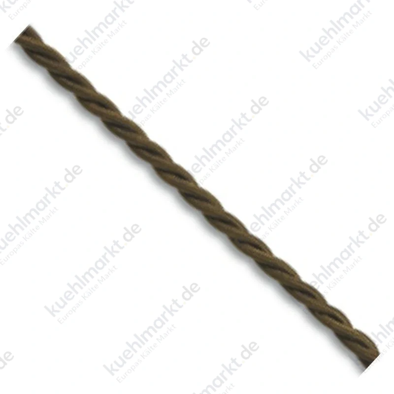 Fanton geflochtenes Seidenkabel 3G0,75 Farbe braun 93866