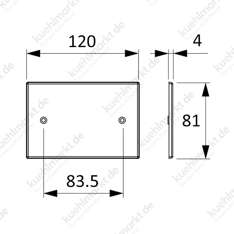 Arnocanali Platte 3 Module für Einbaukästen Weiß 503C.3