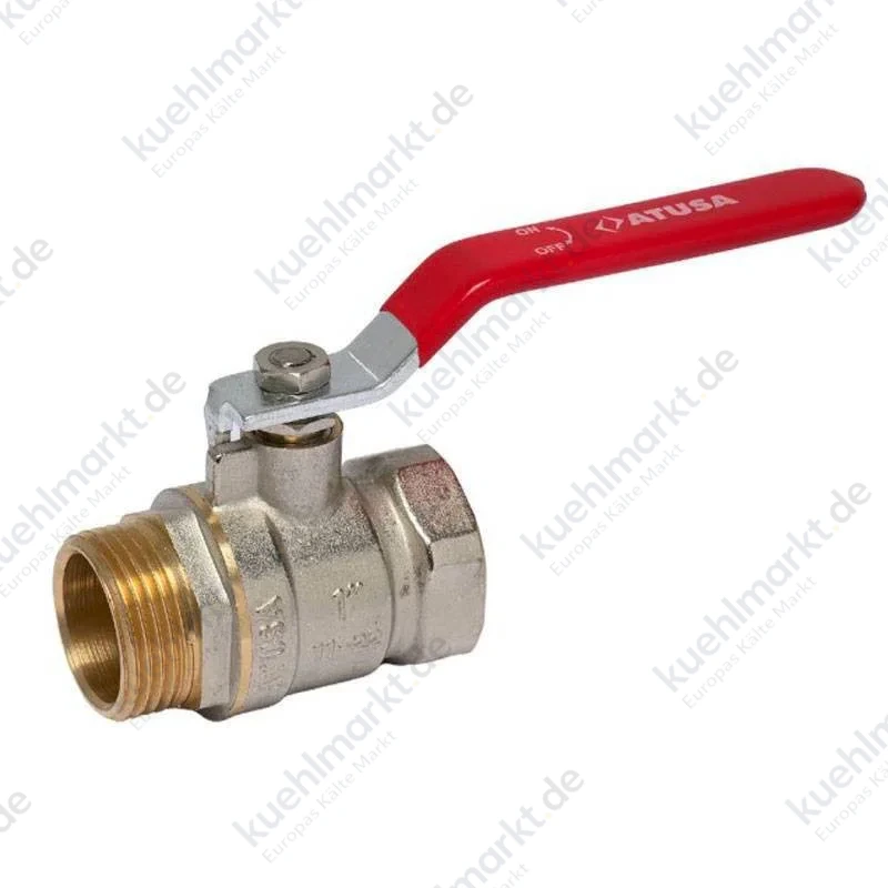 Atusa Hebelkugelventil A/I 1 1/2 Messing rot VSR05407