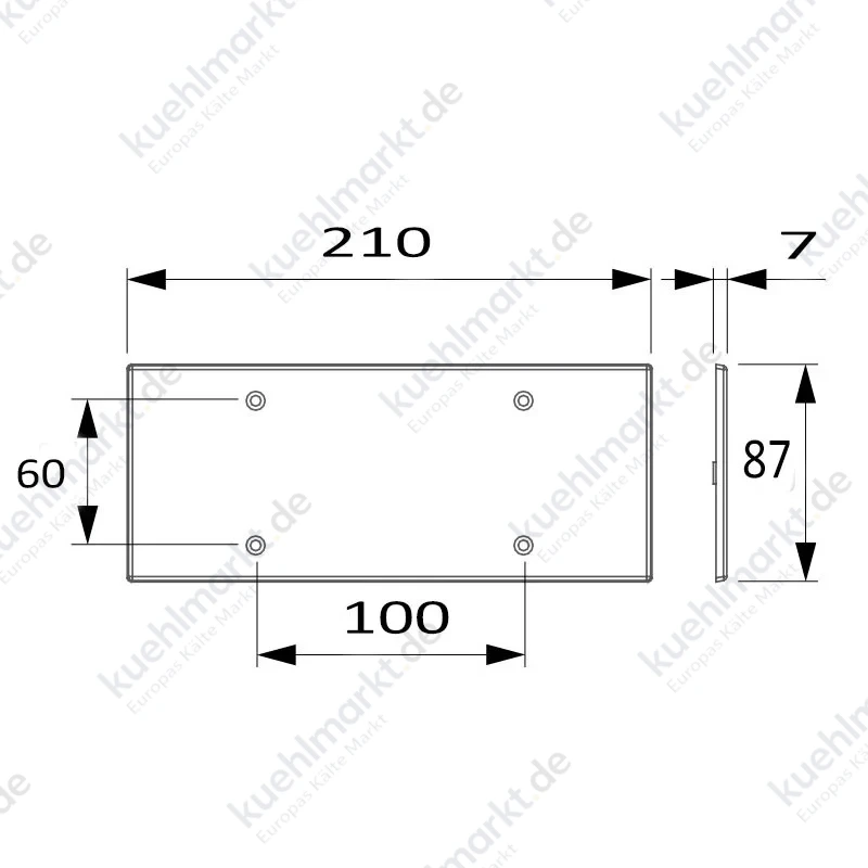 Arnocanali Platte 6-7 Module für Einbaukästen Weiß 506C.3