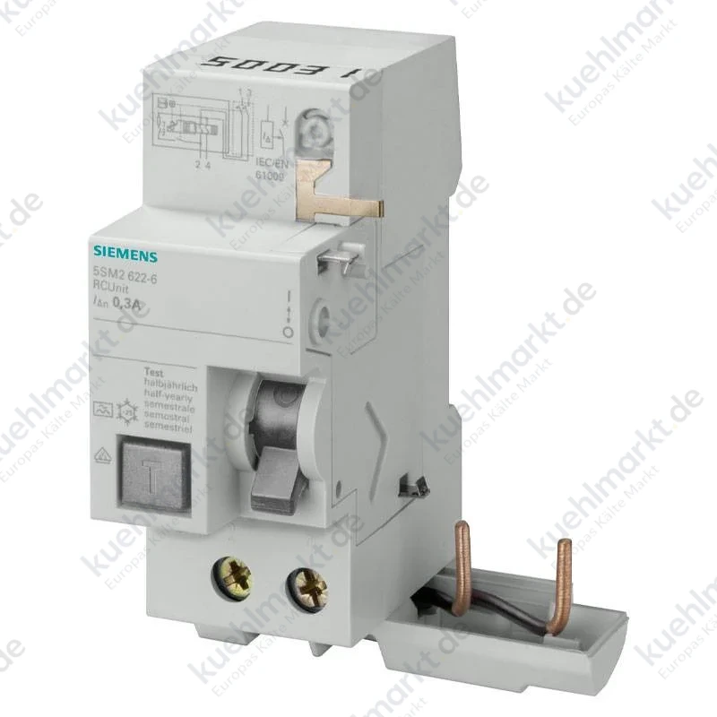 Siemens FI-Block 2P 63A 300mA Typ A 2 Module für 5SL4 5SM26266