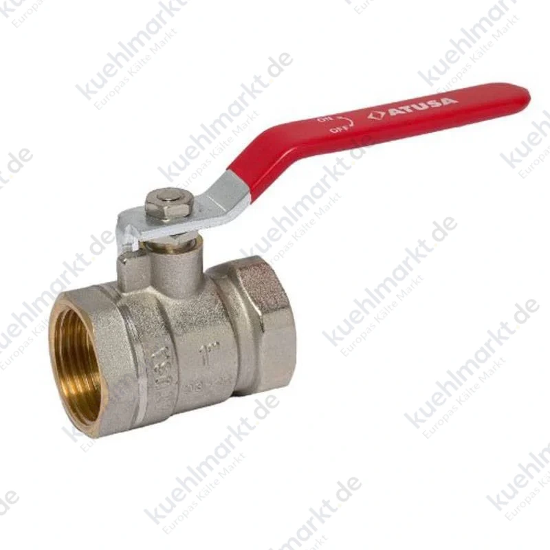 Atusa Hebelkugelventil I/I 2 Zoll Messing rot VSR05508