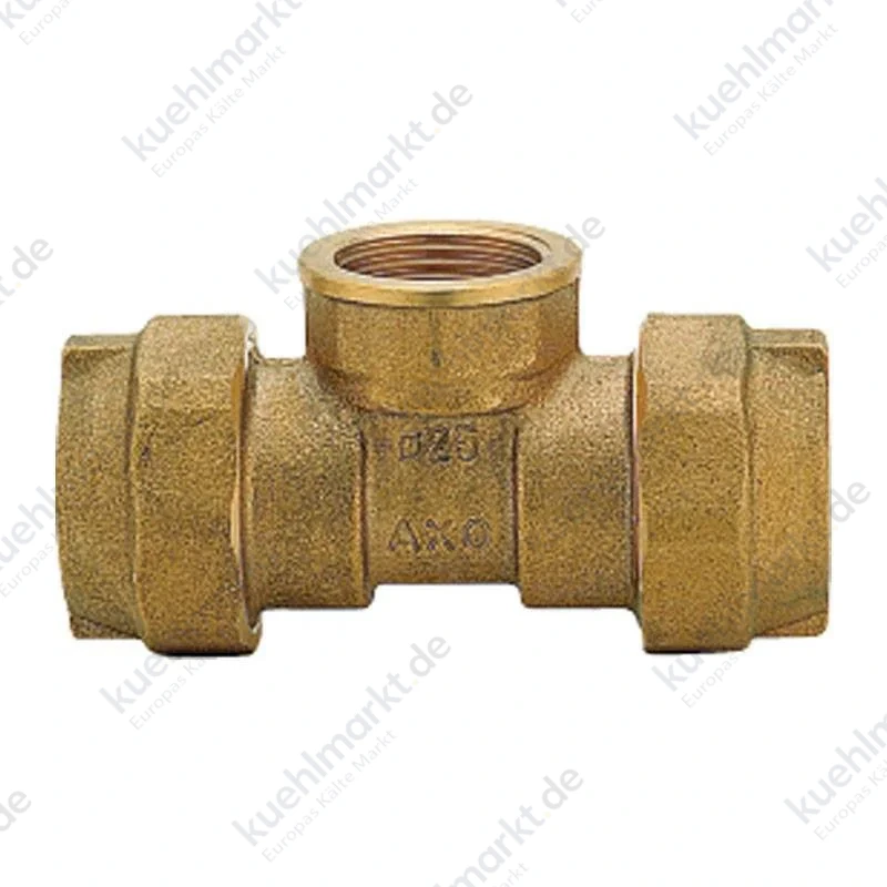 Enolgas Axo Pe T-Stück Messing für Rohre Innen 3/4 x 25 mm H0312S71