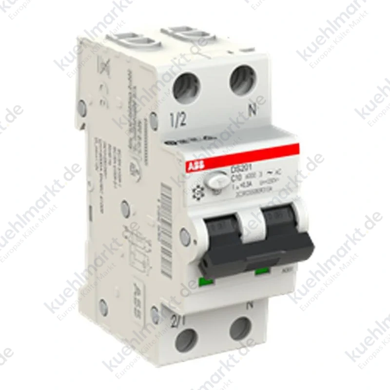 Abb FI-Schalter 1P+N 20A 6kA Typ A C-Kurve 300mA DS201C20A300