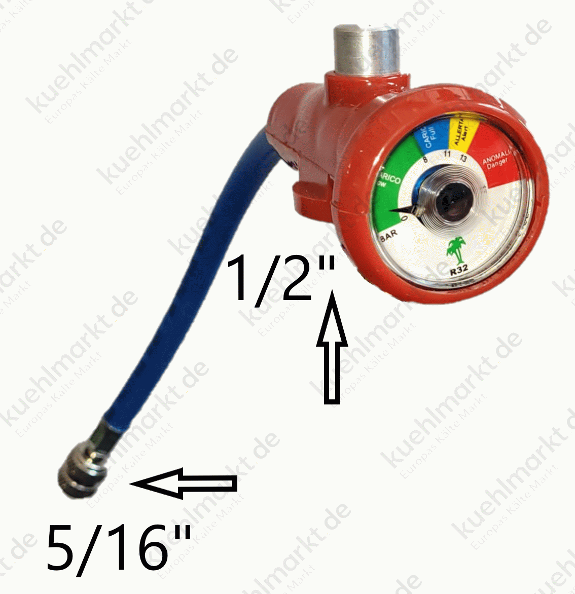 Manometer für R32-Flaschen selbstauffüllende