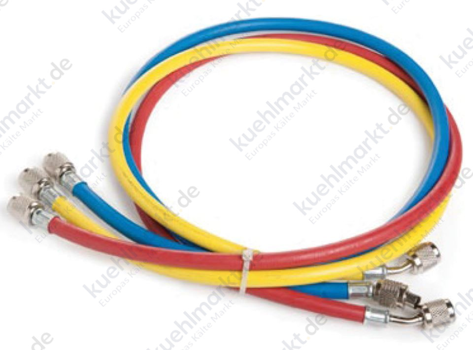 Packung mit 3 Schläuchen 1/4 Zoll-1/4 Zoll 45° Länge 1 m