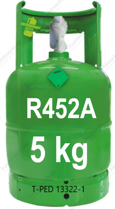 Kältemittel R452A Flasche - 5kg - (T-PED) - 1/4
