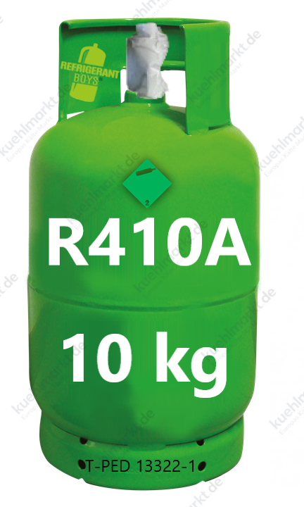 Kältemittel R410A - 10 kg Flasche (T-PED / EN 13322-1 zertifiziert)