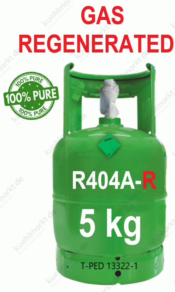 Regeneriertes Kältemittel R404A – 5 kg Mehrwegflasche T-PED (1/4