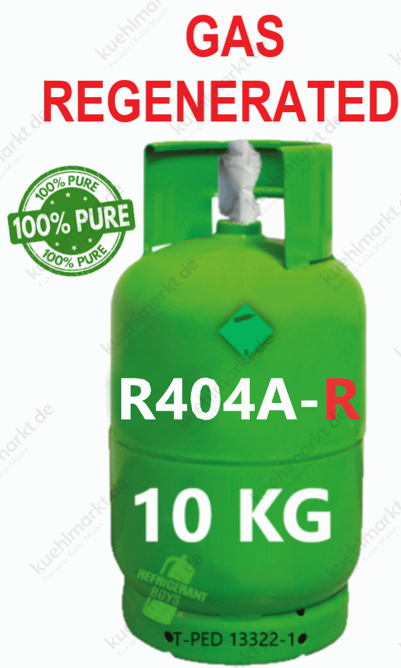 Regeneriertes Kältemittel R404A – 10 kg Mehrwegflasche T-PED (1/4